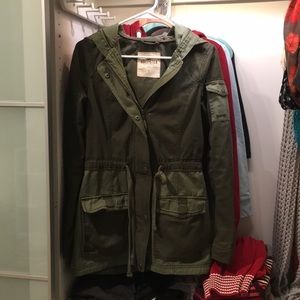 Hollister Army Green Jacket